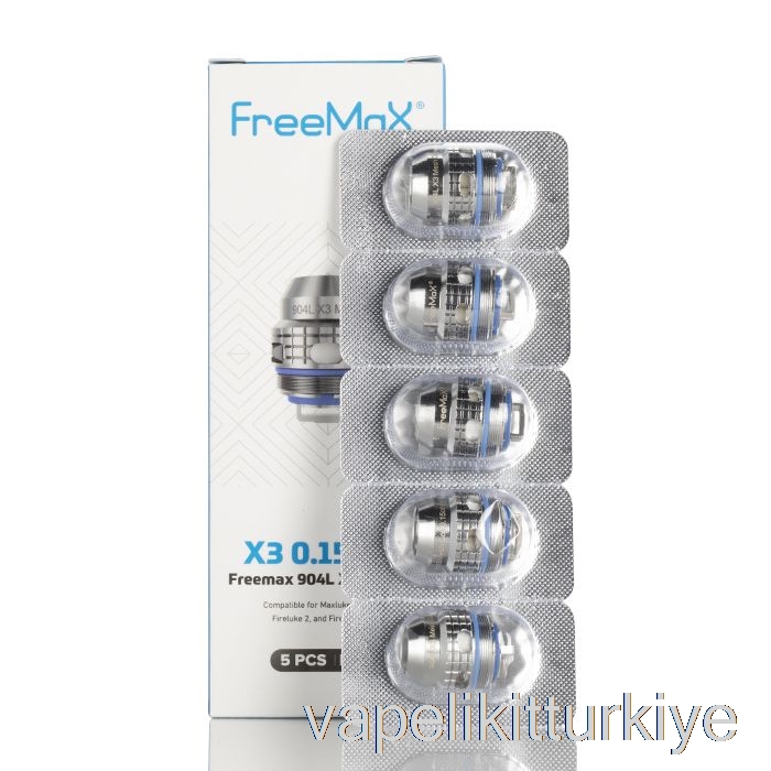 Vape Likit Freemax Maxluke 904l X Yedek Bobinler 0.15ohm 904l X3 üçlü örgü Bobinler
